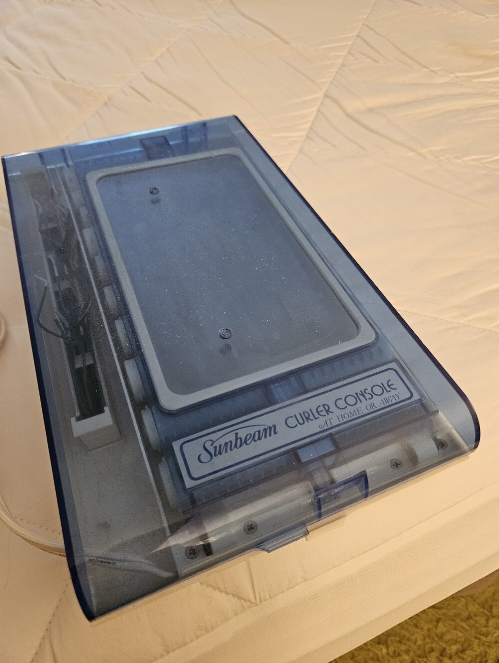 Sunbeam Curler Console in Clear Blue Housing